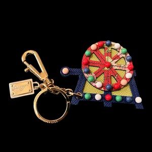 DOLCE & GABBANA Ferris Wheel Keychain Bag Charm Sicilian Cart Carretto